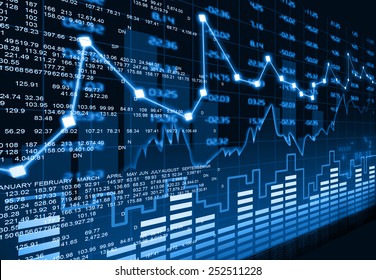 Stock Market Chart Stock Illustration 252511228 _ S